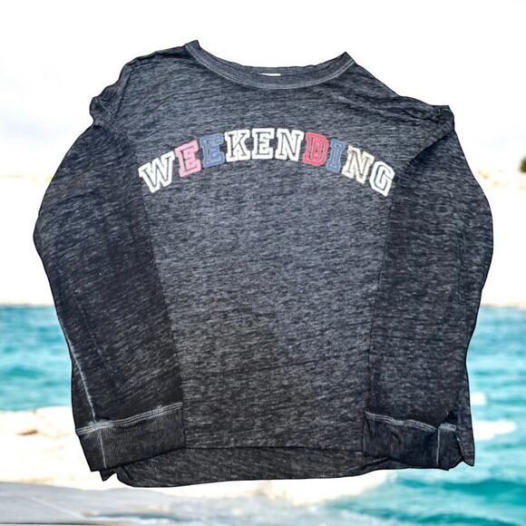 C & C California Womens Sz XL Weekending Top Pullover Crew Neck Long Sleeve - Picture 1 of 11